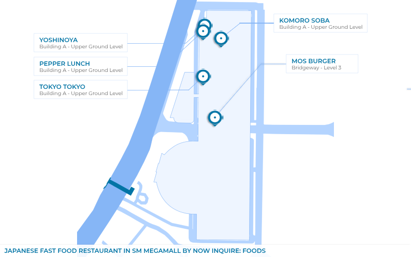 Map - Japanese Fast Food Restaurants in SM Megamall